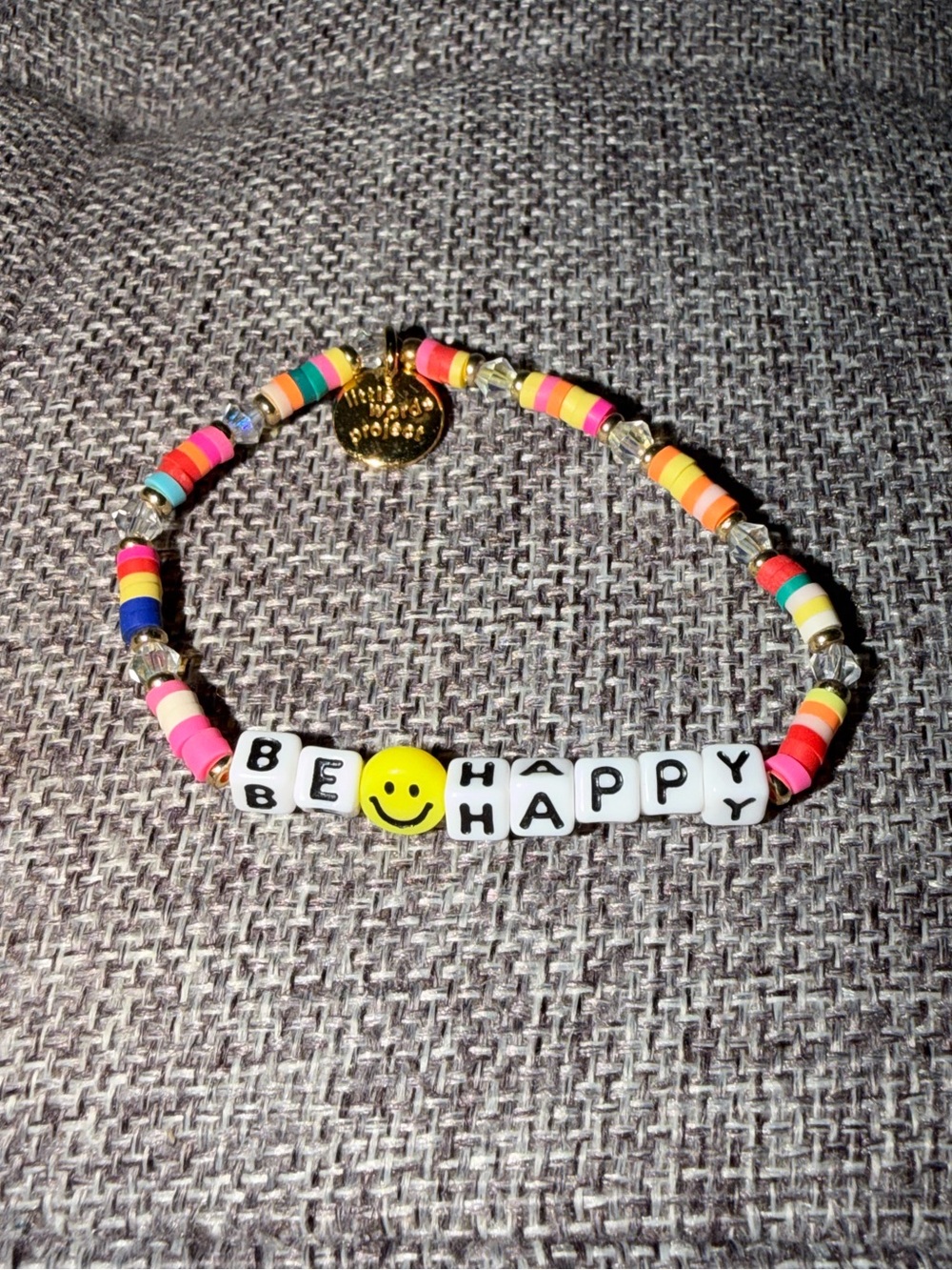 Little Words Project Bracelet - Be Happy - Size Small